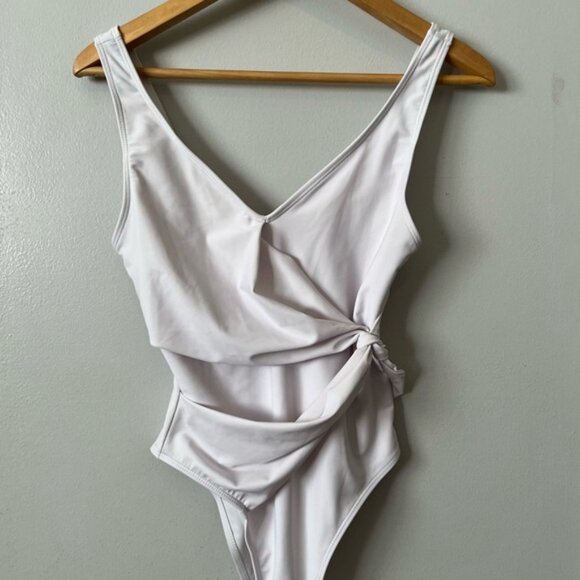 SHEIN. Size Small. 3 Trendy One-Piece Swimsuits. Brown, White, and Black. - Picture 5 of 10